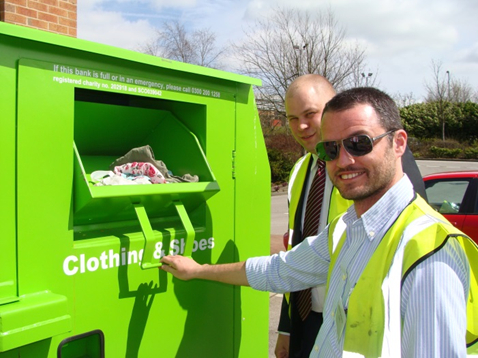 On-site donation bank